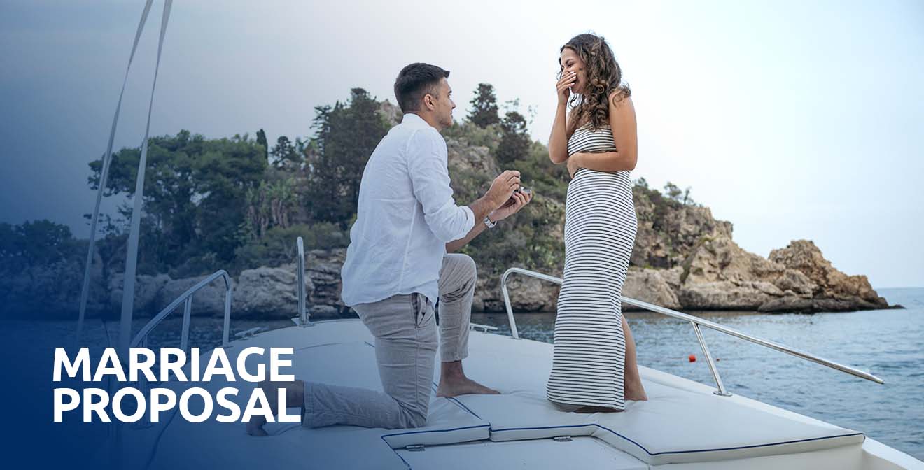 boat marriage proposal